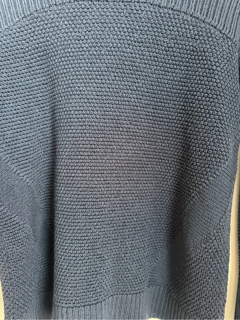 Lululemon Warm & Restore Mock Neck Wool Knit Sweater Size 6 Blue - Picture 4 of 11